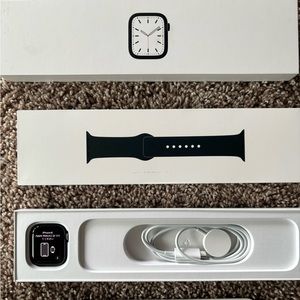 Apple Watch Series 7 – 41mm Midnight Aluminum 
Original Packaging Included